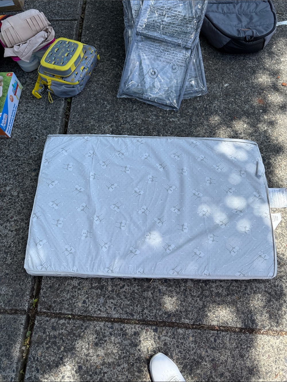 Unbranded Light Gray Baby Change Pad Cover - Soft Printed Fabric